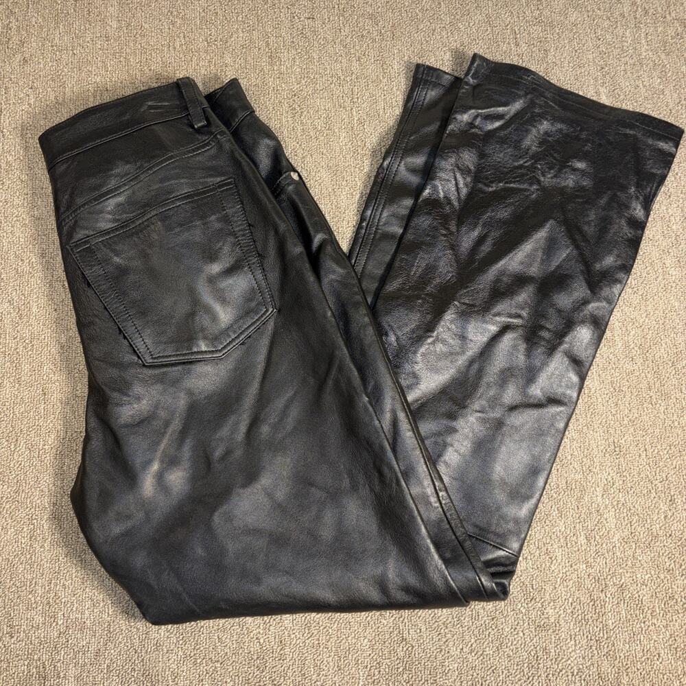 Old Navy Women’s Leather Pants NWT Size 8 Classic Black Soft